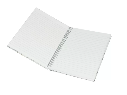 5-Piece Light Spiral Hard Cover Notebook, Single Ruled (100 Sheet) A5 Size - LINBSA51511