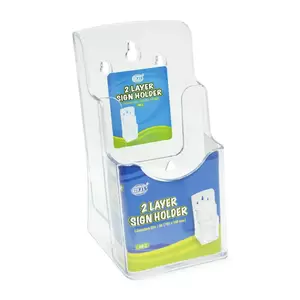 FIS Sign Holders-A6 Size 2 Layers, Transparent - FSNAA6-2