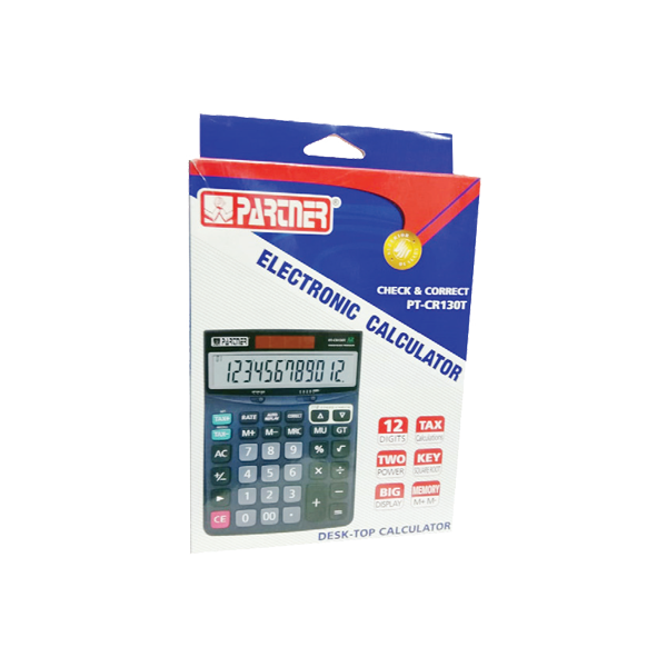 Partner Electronic Calculator PT-CR130T 12 Digits