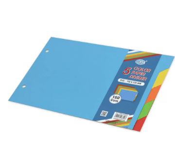 Pack of 80 Pieces Card Divider, Size A4 Blue