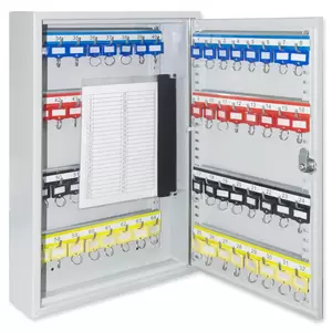 Fis Key Box Steel, 64 Keys Capacity, 450 X 300 X 80mm - FSKCTS64