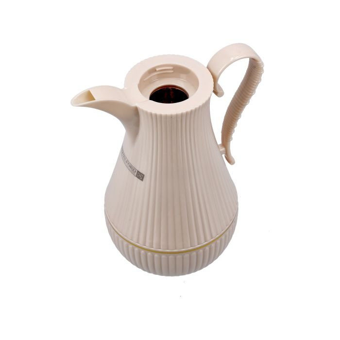 Daaria Double Wall Vacuum Flask, 1L/ 33.5oz Flask, RF10173 | PP Outer Body, ASBESTOS Free Pink Glass Inner | Portable & Leak-Resistant | Keeps Drink Hot/ Cold For Hours