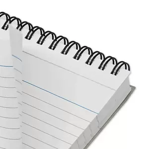 FIS Ruled Record Card 180 GSM 5X3 Inch Double Loop Spiral 50 Sheets White -FSIC53-180SPWH