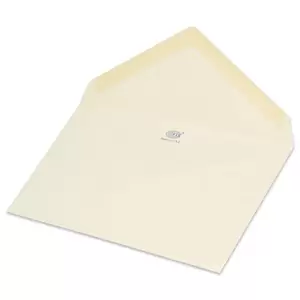 FIS Pack of 50 Executive Laid Paper Envelopes, 100 GSM, Size 120 X 185mm, Glued, Color Cream