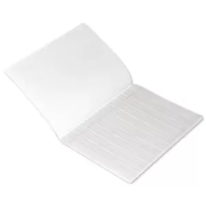FIS Exercise Book, Pack of 12, Size:16.5 X 21 cm, 160 Pages, 4 Line, 1 Side Plain - FSEB4LP160N