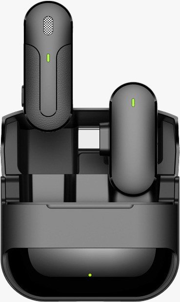 Green Wireless Microphone ( Lightning Connector ) - Black