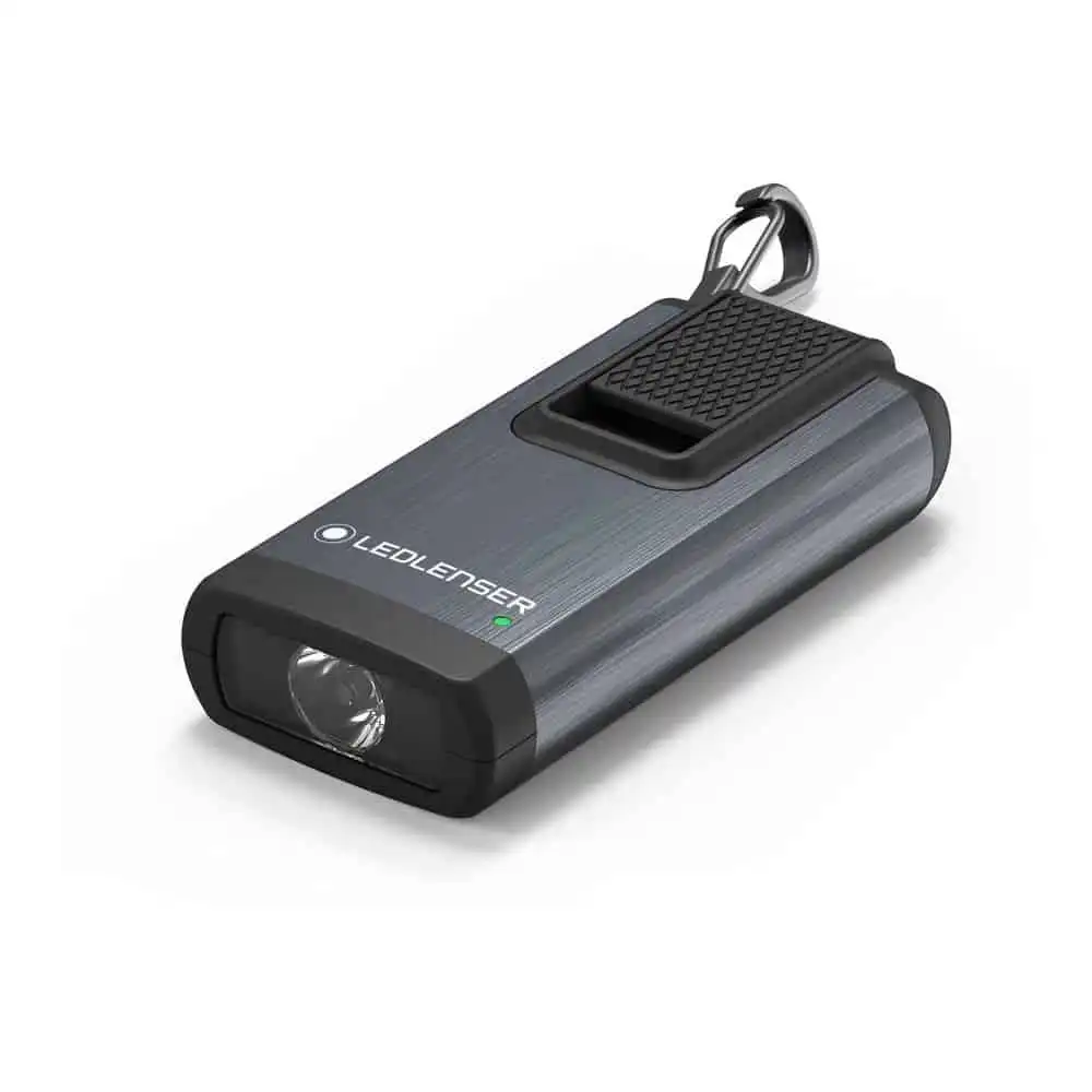 K6R - Rechargeable LED Flashlight, 400 Lumens, Gray