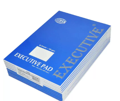 10-Piece FIS Executive Writing Pad A4, Plain, 50-Sheets - FSPDEXA4PL