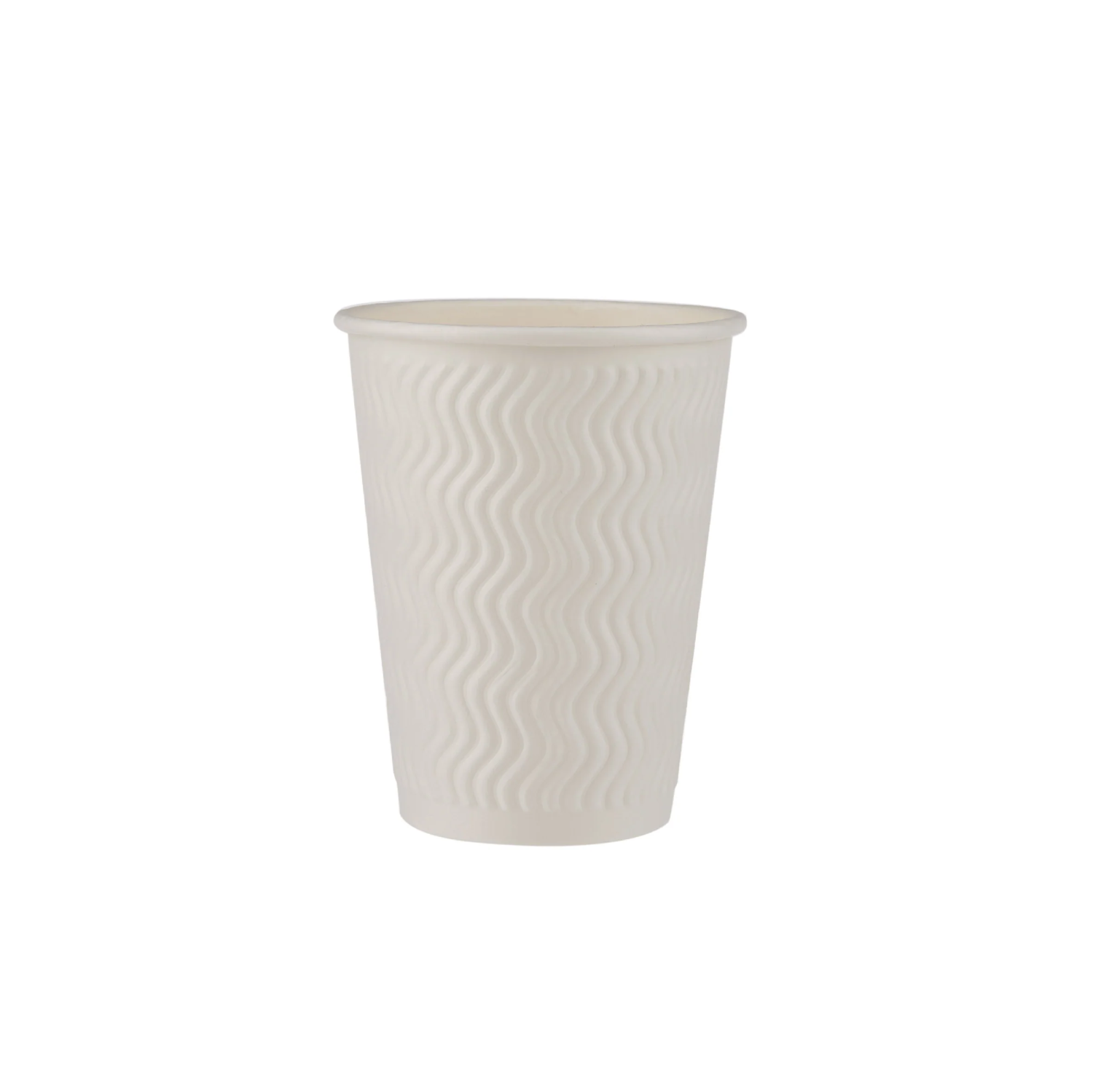 12 Oz White Embossed Paper Cups 500 Pieces