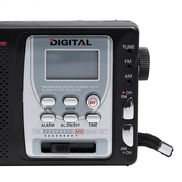 Geepas Digital Receiver/ Radio - FM/AM Radio With 2 Headphone Socket | Enhanced Portable & Timer Auto Start, Digital Display With High Sensitivity Sound | Ideal For Indoor And Outdoor Use