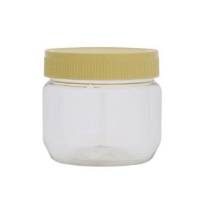 Royalford 250Ml Round Pet Jar With Cap - Plastic - Clear