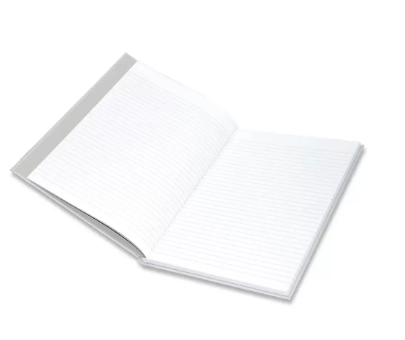 5-Piece FIS Neon Hard Cover Notebook Single Line A4, 100-Sheets, Platinum - FSNBA4N272