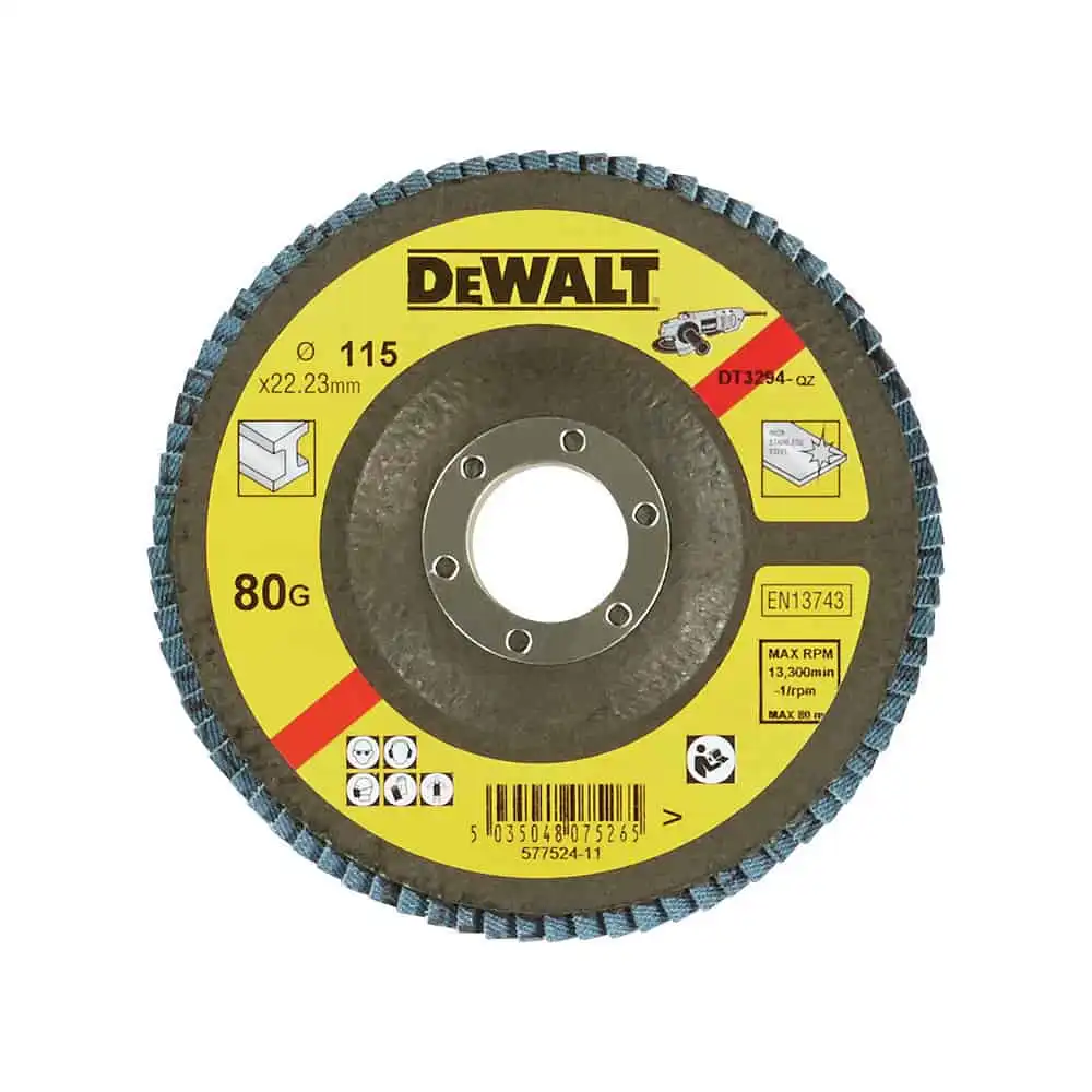 Flap Disc 115 X 22.23mm 80 Grits Type 27 Flat