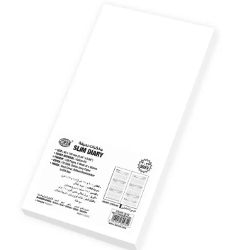 FIS 2023 Slim Arabic English Diary Italian PU Cover Blue - FSDI59AEP23BL