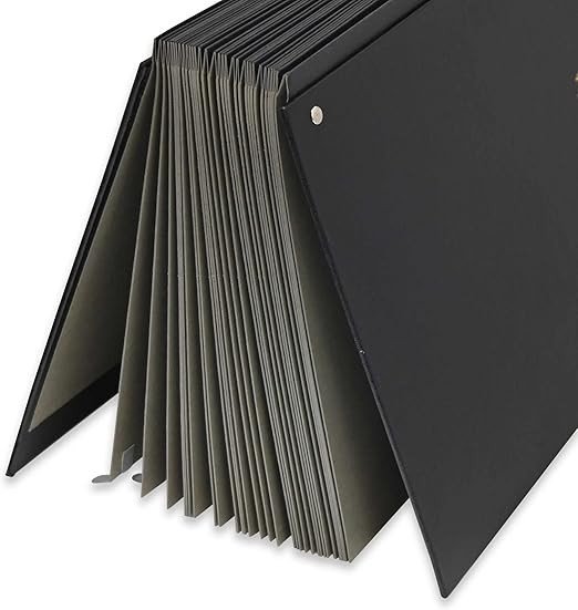 FIS Signature Book, Vinyl Material Cover, 31 Sheets (1-31), Black Color, 240 x 340 mm - FSCL1-31