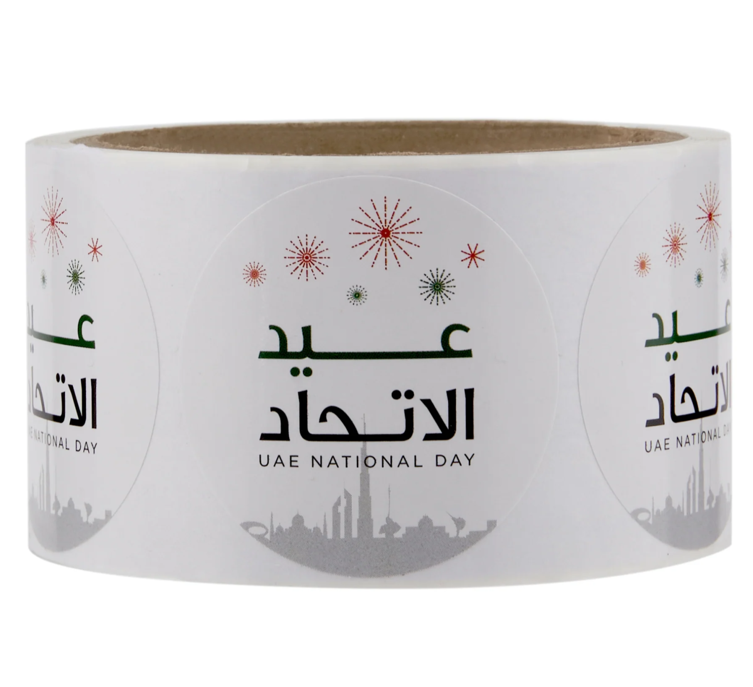 UAE National Day Sticker round 50 Mm 250 Pieces