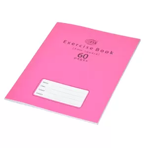 FIS Exercise Books 5 mm Square with Left Margin, 60 Pages, Pack of 12 Pieces, 16.5 x 21 cm Size - FSEBSQ05060N