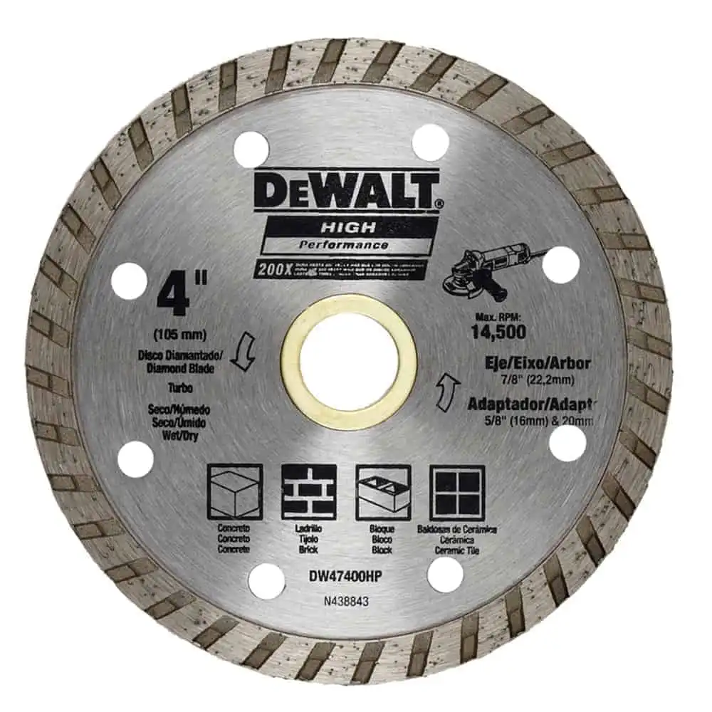 Diamond Blade Turbo 4 Inches - 100 X 7 X 22mm