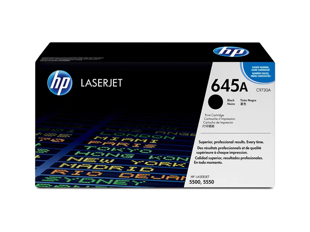 HP 645A Black Original LaserJet Toner Cartridge (C9730A)
