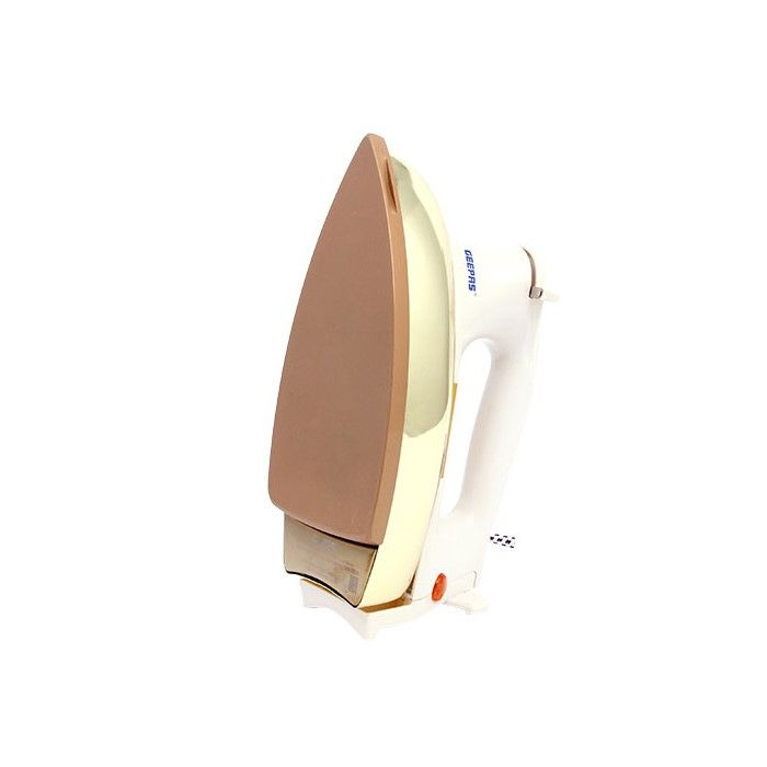 Geepas GDI2750 1000W Heavy Weight Dry Iron - Automatic Dry Iron,Teflon Plated Sole Plate | Auto Shut Off, Overheat Protection | 2 Years Warranty