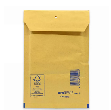 10 Pieces Air Craft Bubble Envelope, Size 120 X 215 mm, Material Spanish Origin - JFSPAEH00012P10