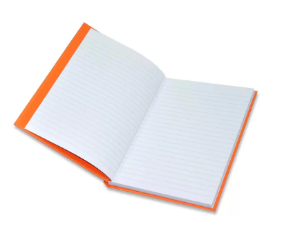 5-Piece FIS Neon Hard Cover Notebook Single Line A5, 100-Sheets, Saffron - FSNBA5N240