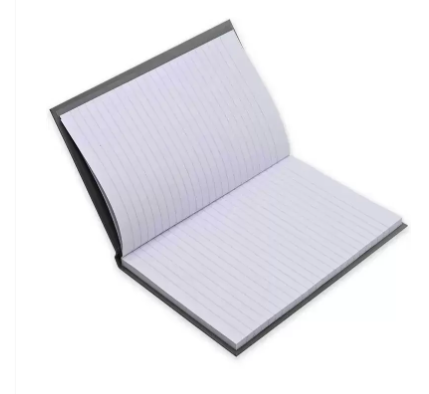 FIS Pack of 5 Hard Cover Notebook A5 Single Line, 100Sheets, Graphite -FSNBA5SL100GP