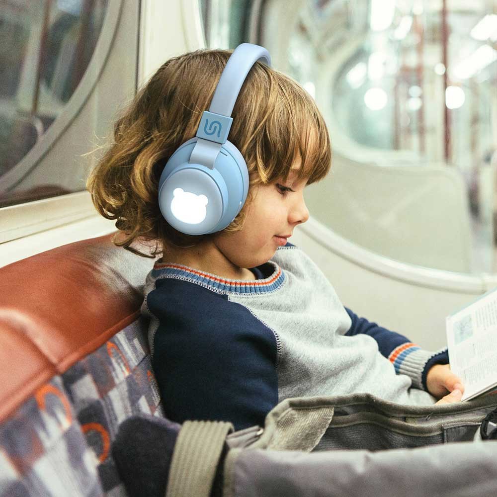 Porodo Soundtec Kids Wireless Over-Ear Headphone - Blue Bear