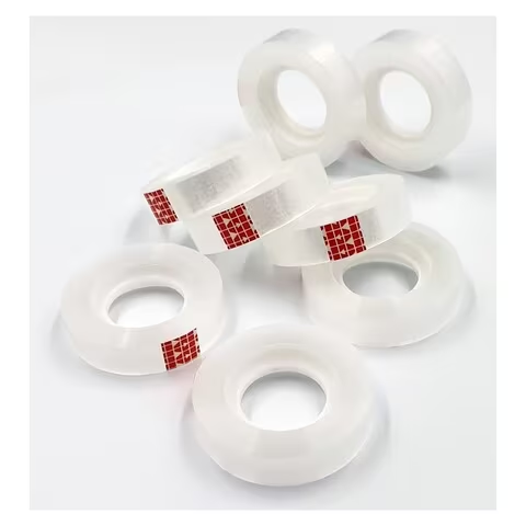 Maxi Stationery Tape Clear 33m Set of 8