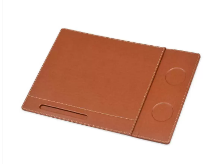 FIS Desk Blotter with Flap, Brown Color - FSDEFLAPPUBR