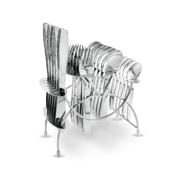 Royalford Stainless Steel Cutlery Set- RF10790| Cutlery Set With Stand| 25-Piece Set Includes 6 Teaspoons, 6 Tablespoons, 6 Table Forks, 6 Table Knives