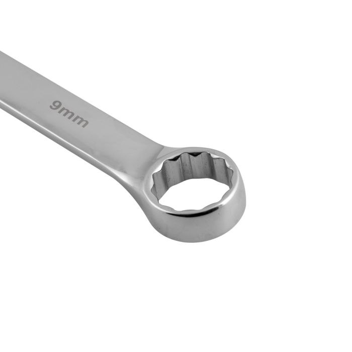 Geepas 9mm Combination Spanner - Open And Box End Spanner Wrench | Chrome Vanadium Spanner Wrenches Repair Tools | Ideal For Bike, Bicycle, Electric Vehicle, Automobile Maintenance & More