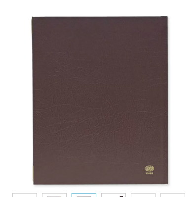 FIS Golden Executive Diary 2024 Arabic/English/French (1-Week at a glance) Vinyl, Cover Chocolate - FSDI32AEG24CH