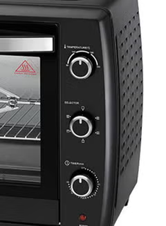 Electric Oven Multifunction With Double Glass And Rotisserie For Toasting/Baking/Broiling 70 L 2200 W TRO70RDG-B5 Black