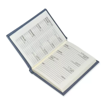 FIS Bonded Leather Pocket Diary 2023 (Arabic English) 1 Side Paded Cover Grey - FSDI12AEB23GY