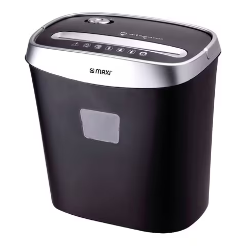 Maxi A4 Shredder Cross Cut Machine Sheets Black