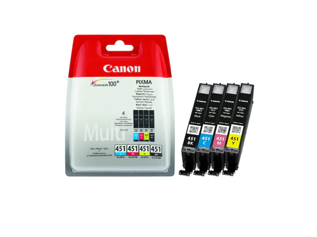 Canon CLI-451 BK/C/M/Y Ink Cartridge Multipack
