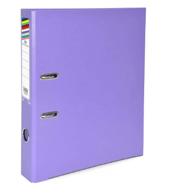 Pack of 50 Pieces Pieces Lever Arch File Folder With Slide-In Plate Violet