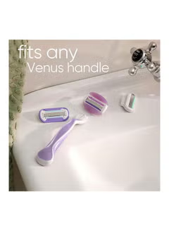 Venus Breeze, Razor Blade, Refill For Women 2 Pieces, Pack Contains 1, Handle And 2 Blade, Refills purple
