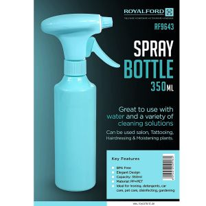 Royalford 350ml Spray Bottle - Plastic - Blue
