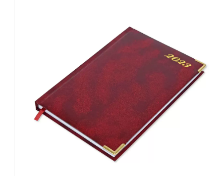 FIS Diary 2023 English (Saturday & Sunday Combined) A5, Maroon - FSDI92E23MR