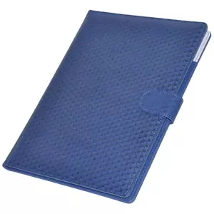FIS Executive Folder with Writing Pad Italian PU 24x32cm, Blue - FSGT2432PUBLD3