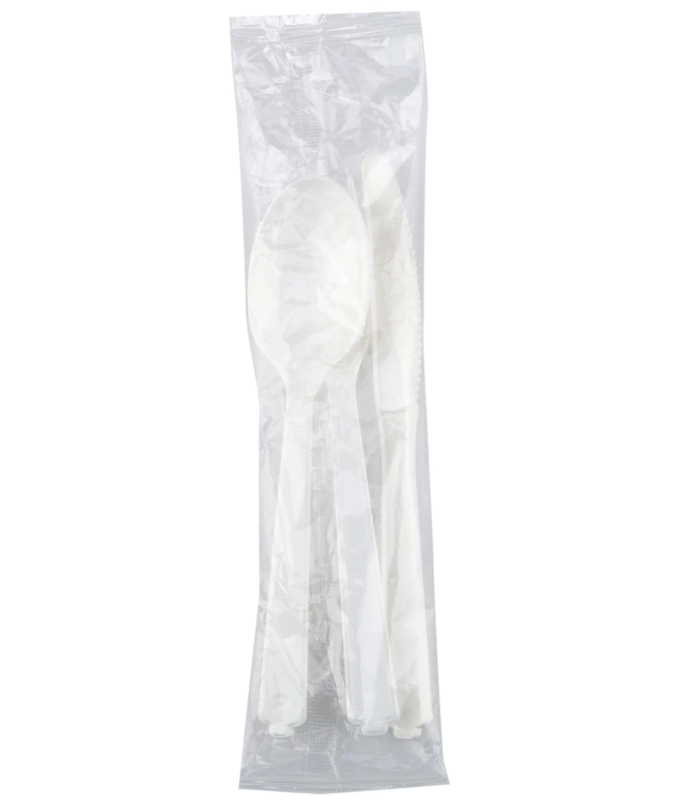 Medium Duty White PP Cutlery Set 400 Set