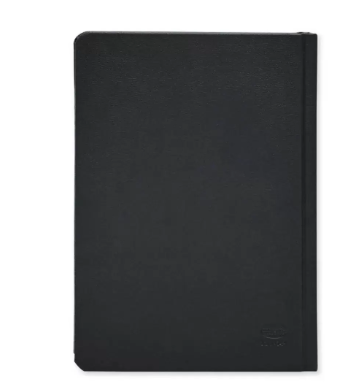 FIS 2024 International Diary A5 7-Languages Italian PU 1-Side Padded Black - FSDI136-7P24BK