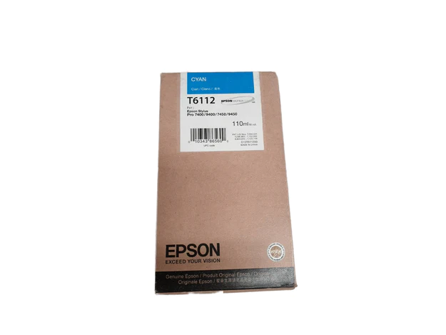 Epson C13T611200 Cyan Ink Cartridge, 110ml