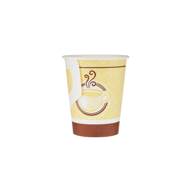 9 Oz Printed Single Wall Paper Cups With Handle 1000 Pieces