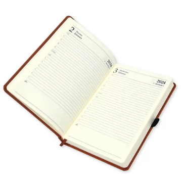 FIS Diary 2024 (English) A5, Brown - FSDI84E24BR