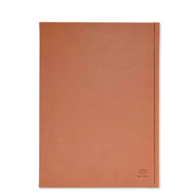 FIS Executive Diary 2024 (English) 1-Side Padded with Gilding, Brown - FSDI88EPG24BR
