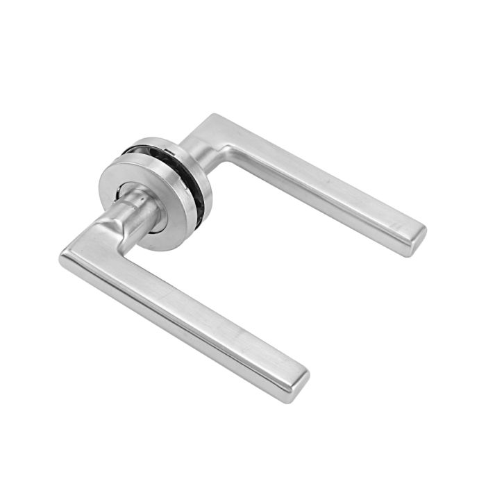 Geepas Mortise Rosette Hollow Lever Handle -Door Handles | Firm Grasp | Rotate Door Lock | Interior | Satin Nickel | 304 Stainless Steel | Premium Quality For All Internal Doors
