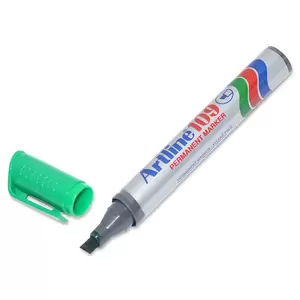 Artline Marker, Ek-109 2.0-5.0mm, Pack of 12, Chisel, Green - ARMK109GR